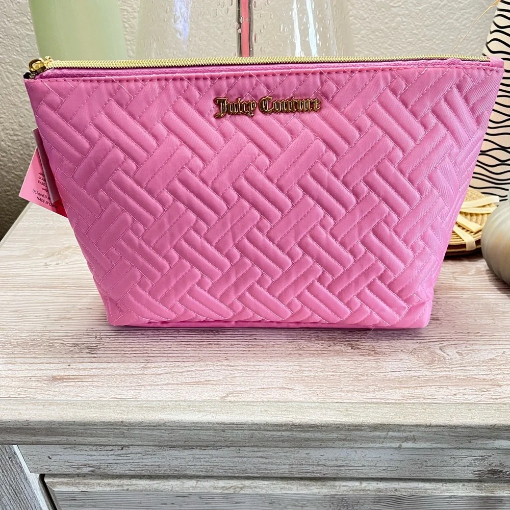Quilted Juicy Couture Travel Makeup Bag